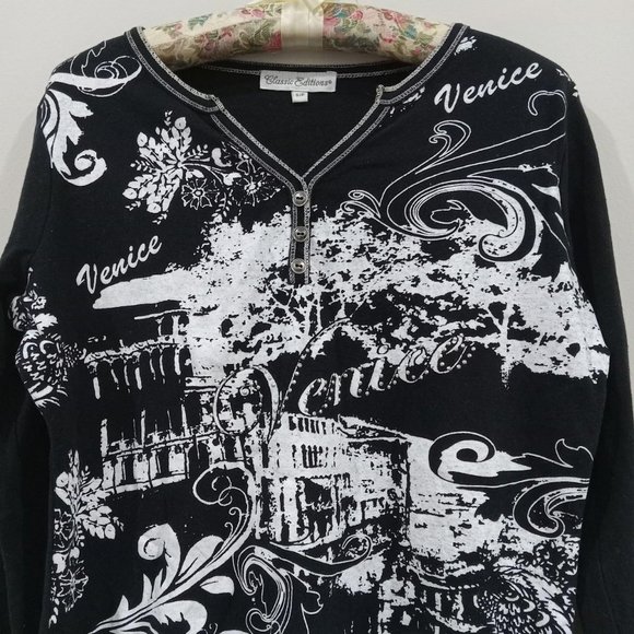 Bedazzled Venice three-quarter length sleeved top - Picture 2 of 4